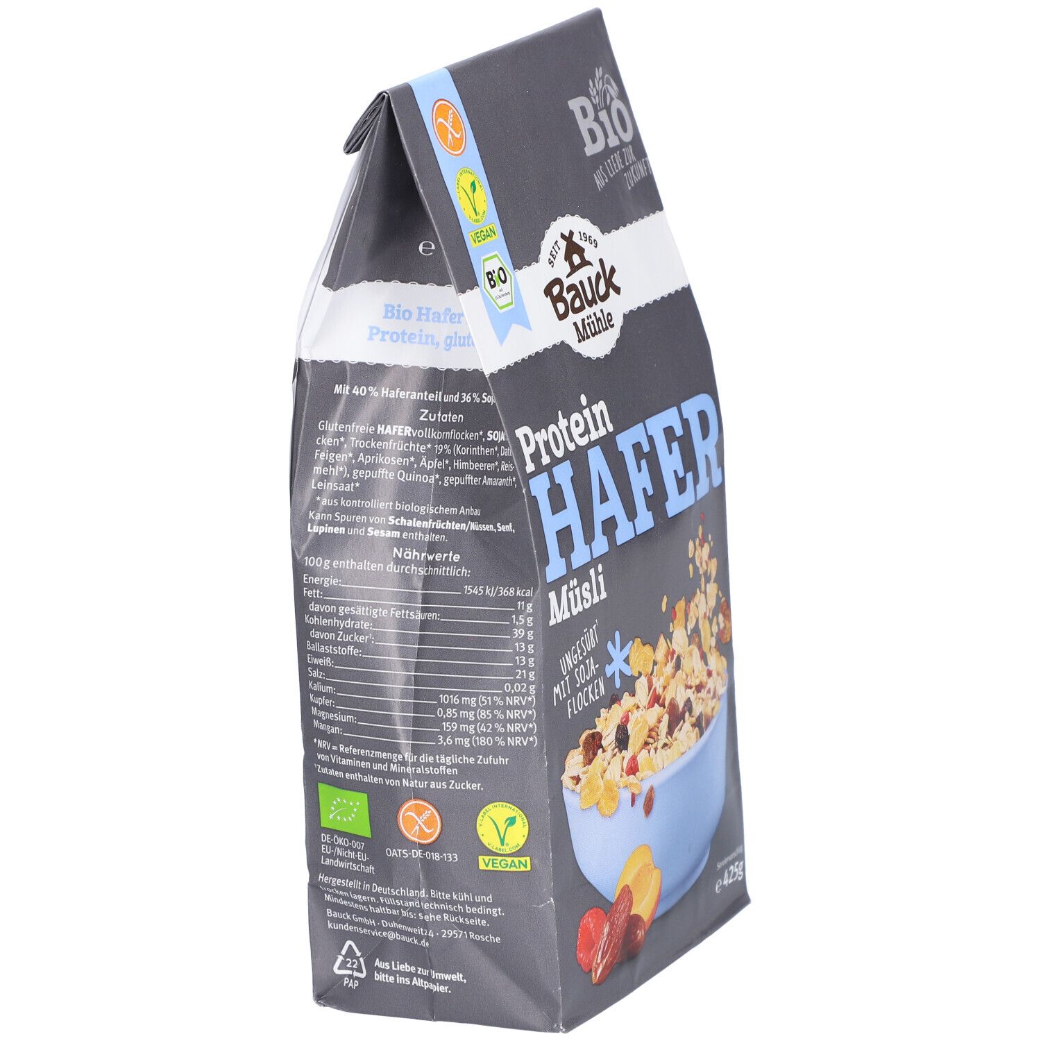 Bauckhof Bio Hafer Müsli SPORT