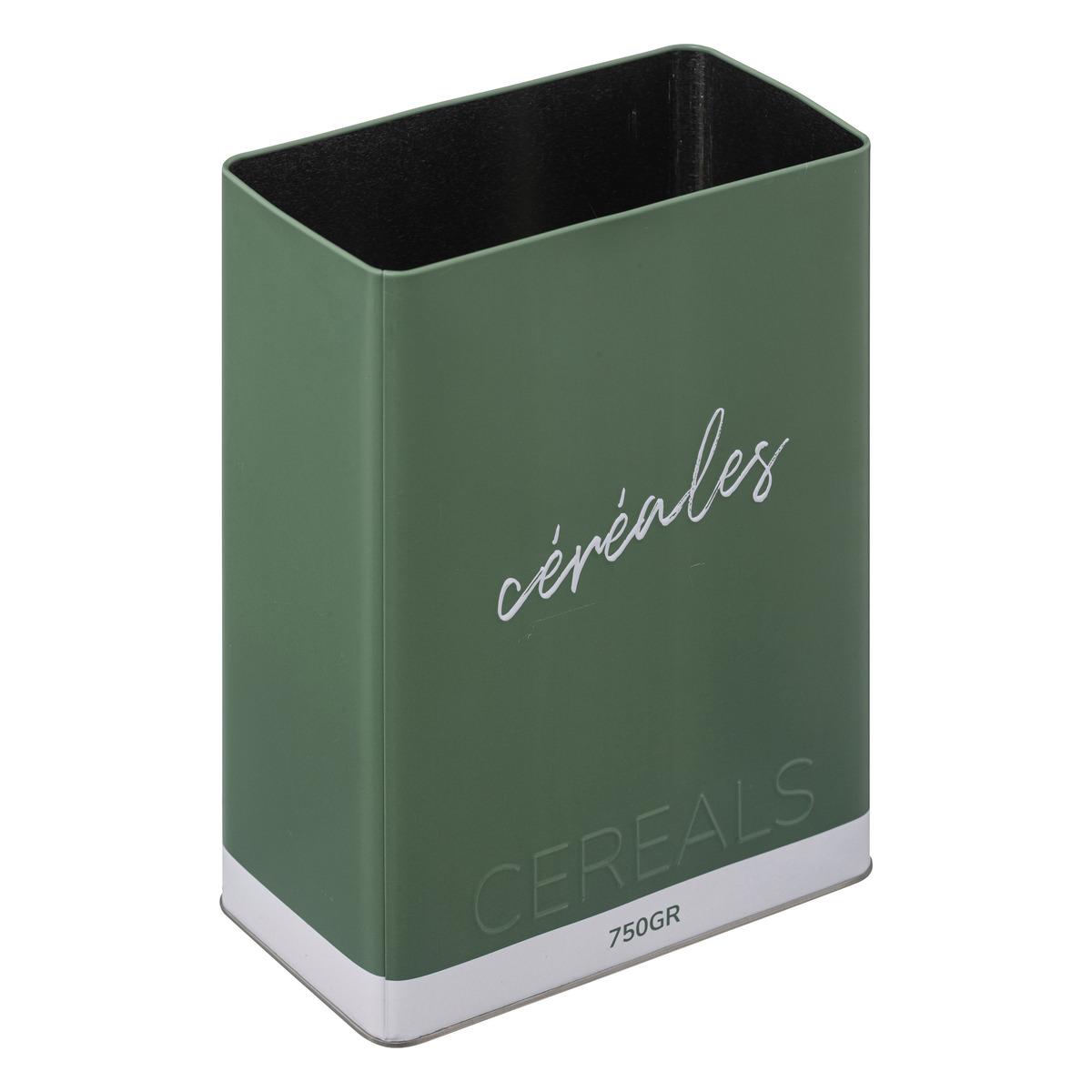 BOITE A CEREALES COLOR EDITION VERT