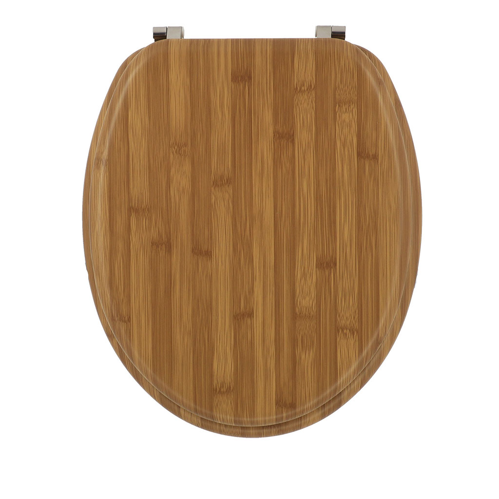 Abattant WC bois bambou foncé 37x44cm