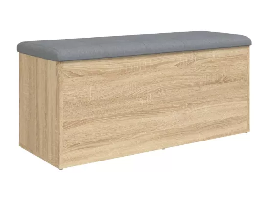 Banc de rangement chêne sonoma 102x42x45 cm bois d'ingénierie