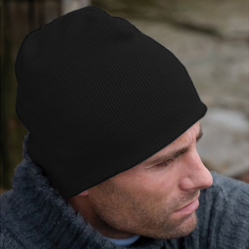 Gorro de inverno Soft Touch em acrílico, modelo Pull On.