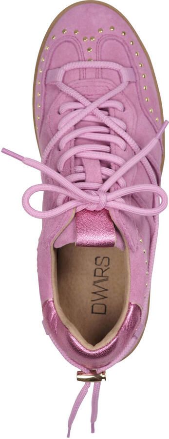 DWRS suède sneakers met studs roze
