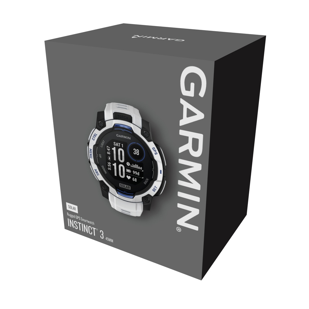 Garmin Instinct 3 – 45mm SOLAR Steinweiss
