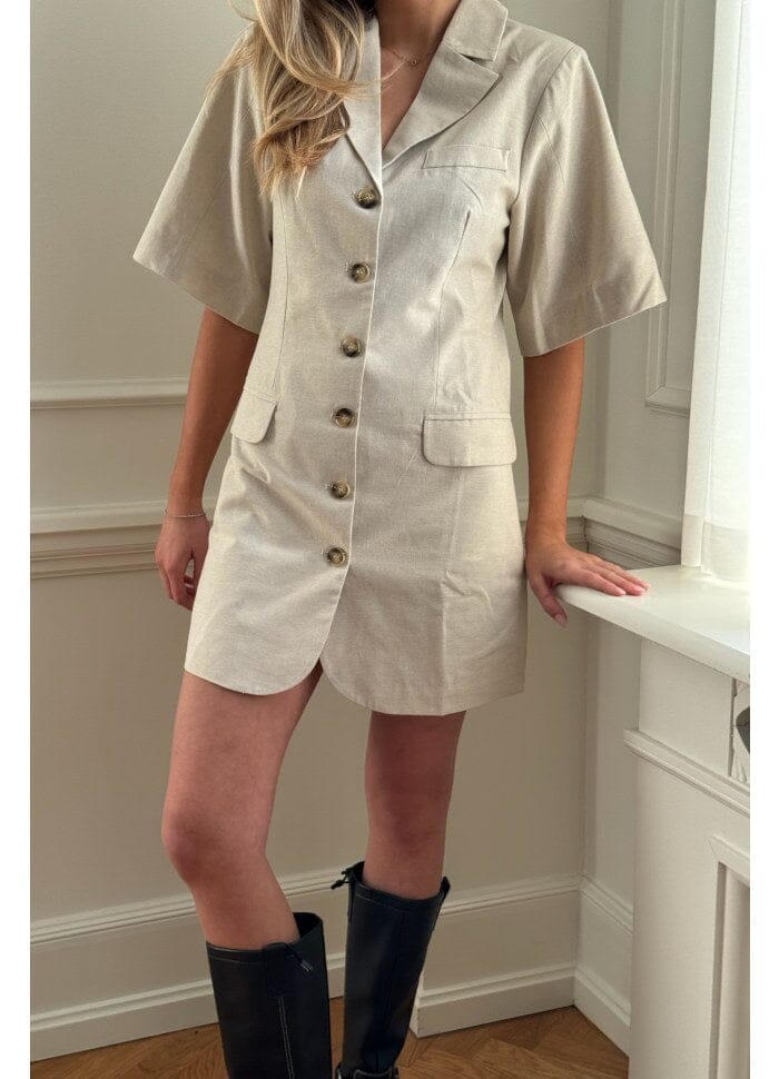 BYIC Selmaic Blazer Dress bl beige linen