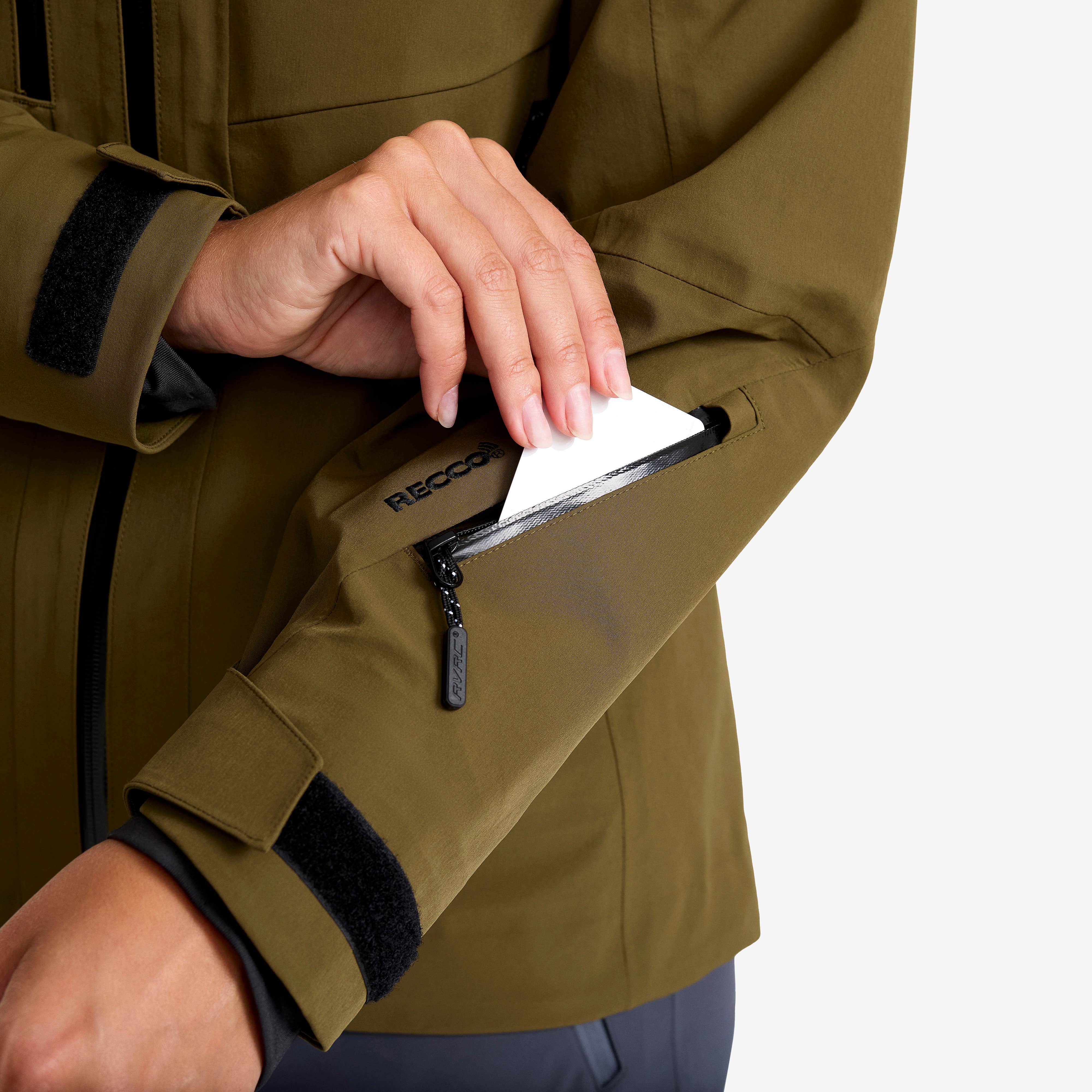 Cyclone 3L Shell Jacket Dame Dark Olive