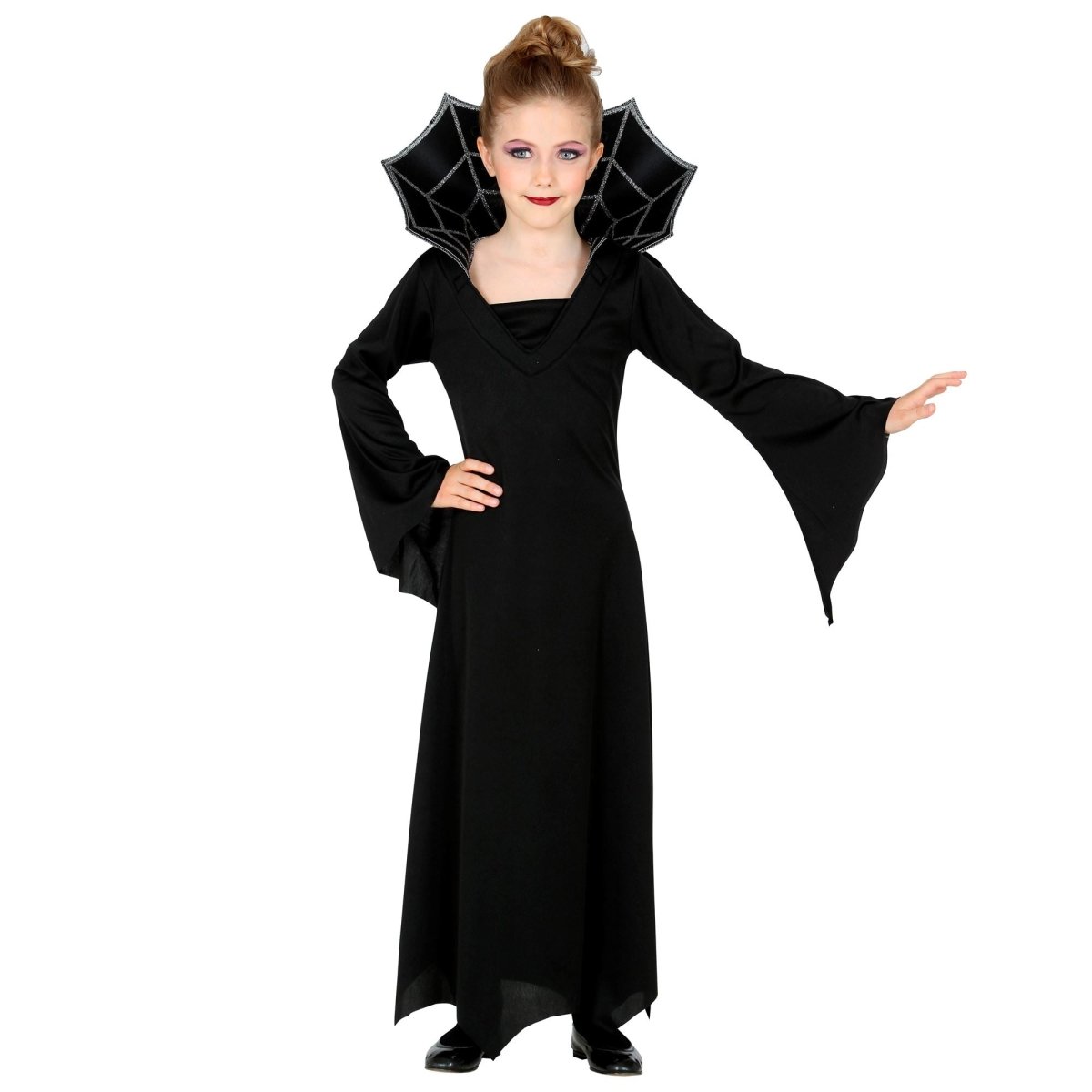 Halloween Jurk Zwart Meisje Vampier 2 delig