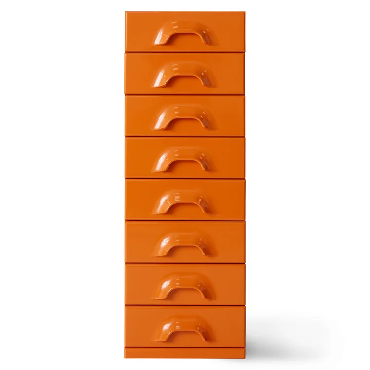 HKliving - Kommode mit 8 Schubladen, tangerine