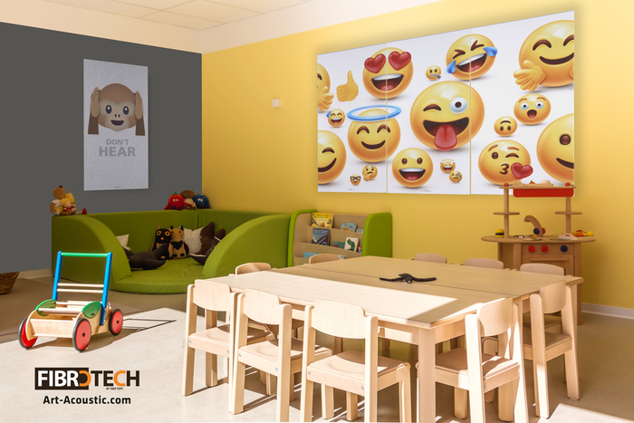 Akustikbillede Art-Acoustic emoji III 60 x 120 cm