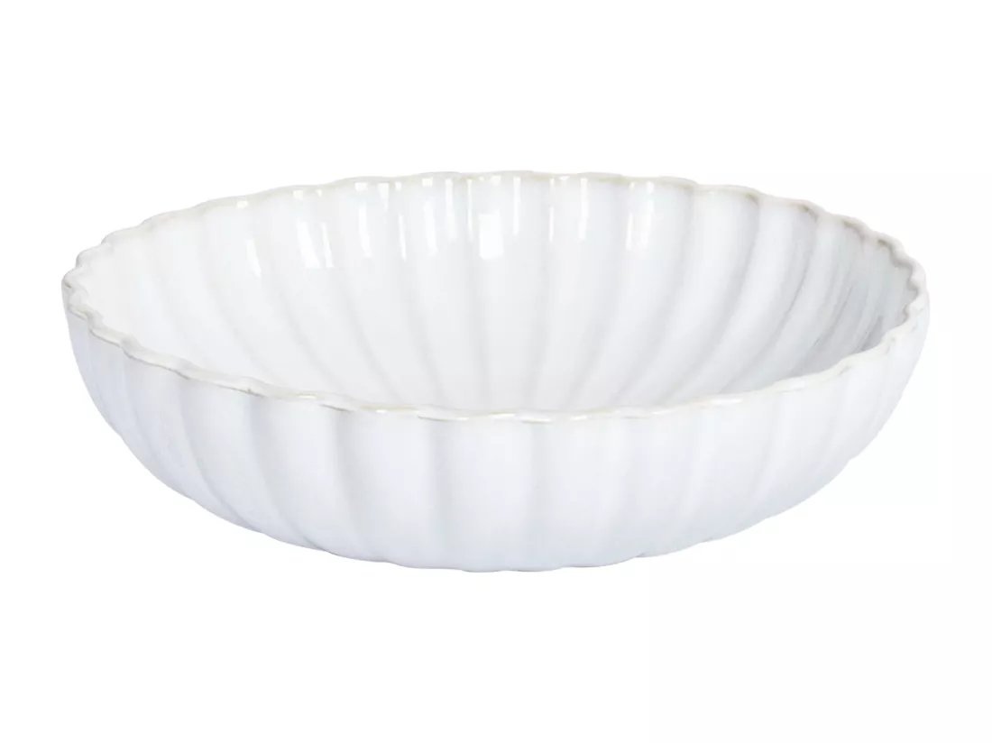 Set de 16 couverts de table NETTLE Grès Blanc cassé