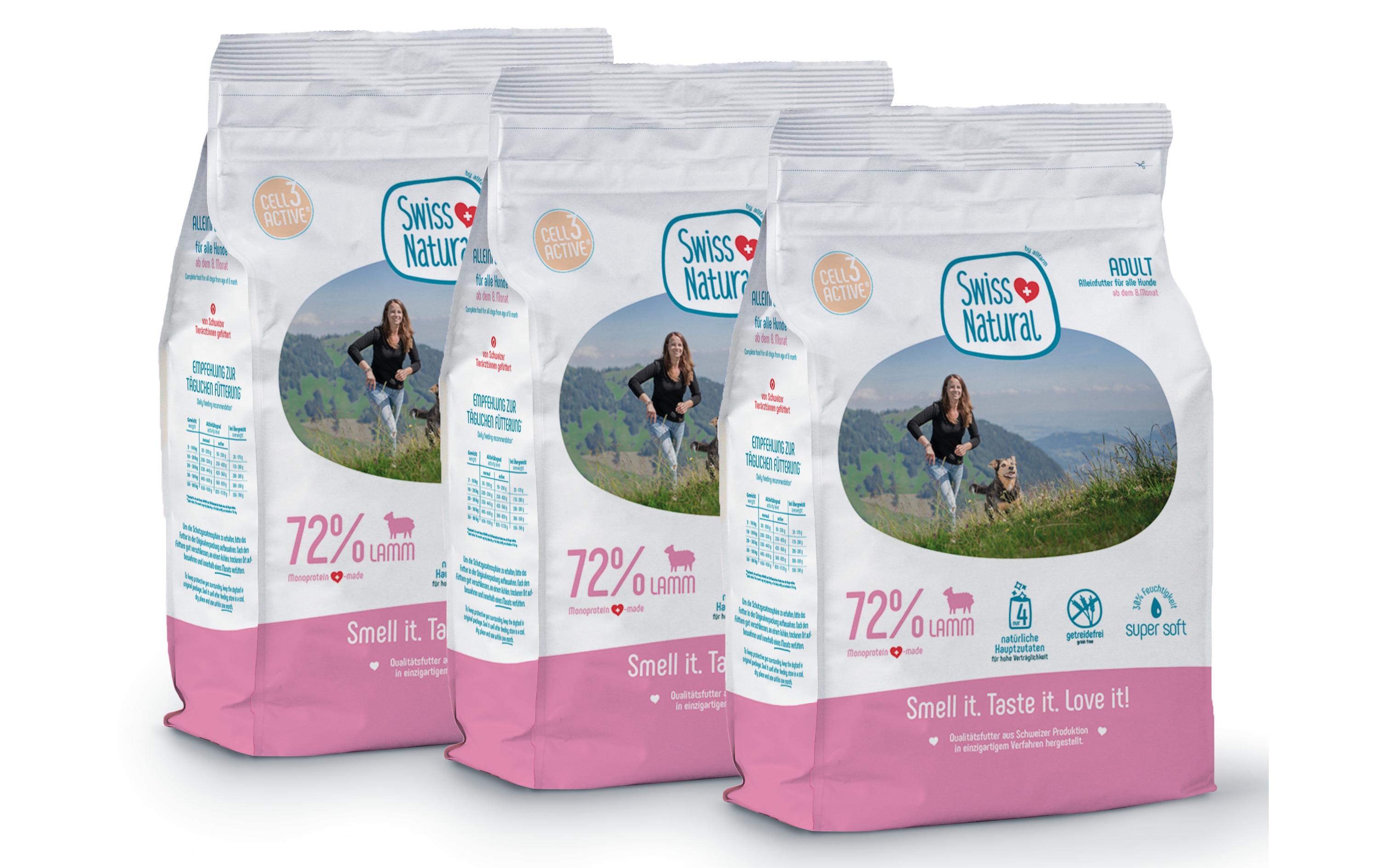 Halbfeuchtfutter Adult Soft, Lamm & Kartoffeln, 12 kg<br>Alleinfuttermittel Soft für ausgewachsene Hunde
