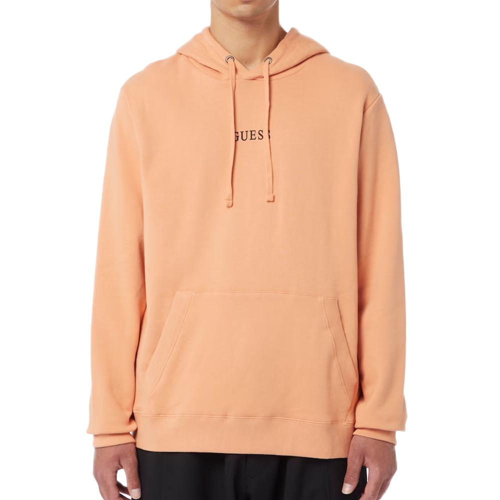 Guess Sweat à Capuche Orange clair Homme Guess Roy