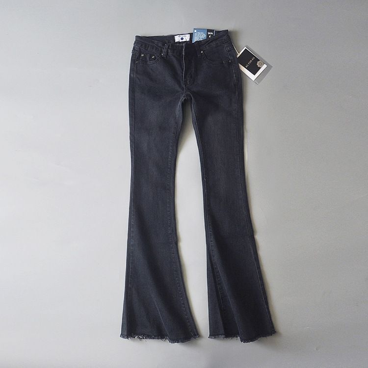 Avauntgardo - Gerafelde jeans met wijde pijpen