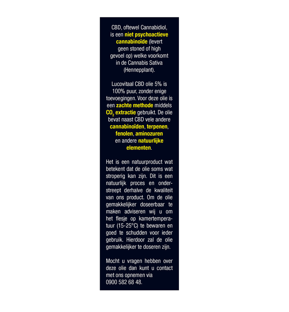 Lucovitaal CBD Olie 5% (30 ml)