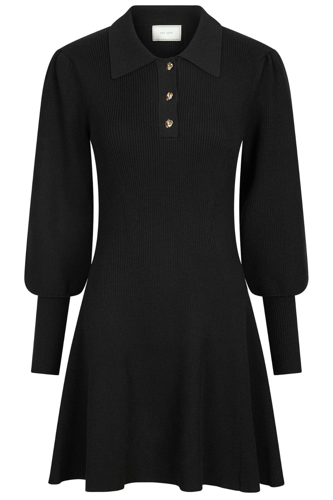 Neo Noir Polli Rib Knit Dress 164503