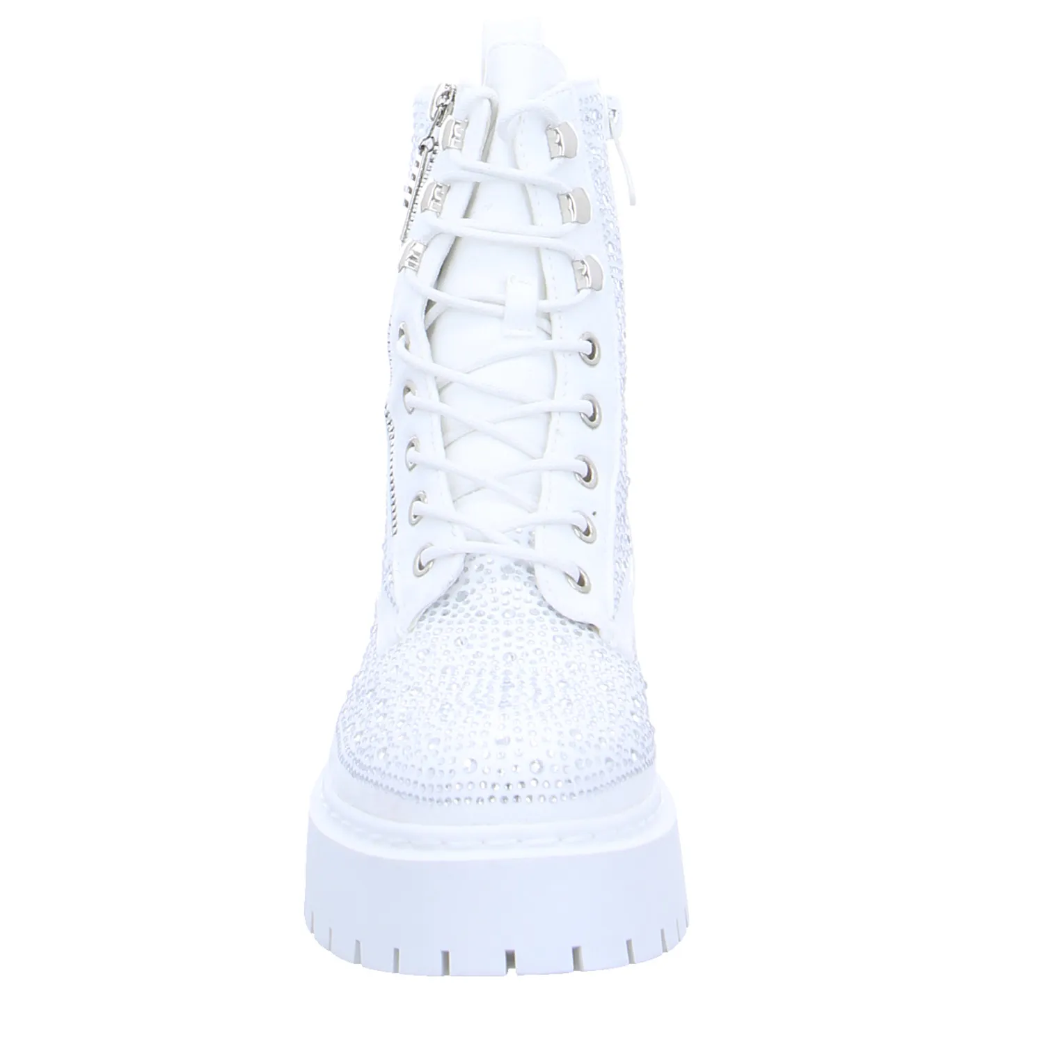 LA STRADA Boot Weiss Lederimitat