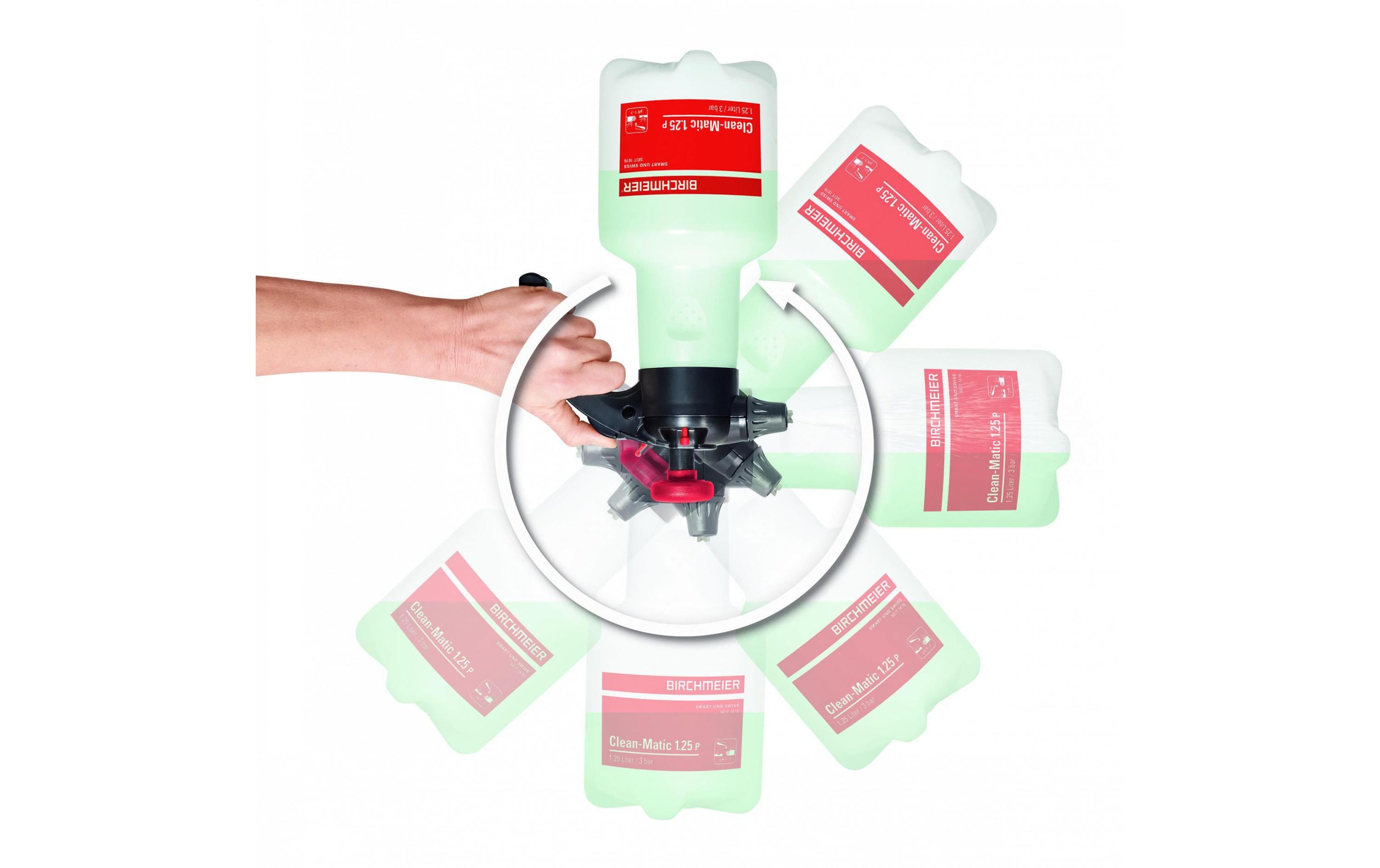 Handsprühgerät Clean-Matic 1.25 P 360°Für die professionelle Reinigung und Desinfektion
