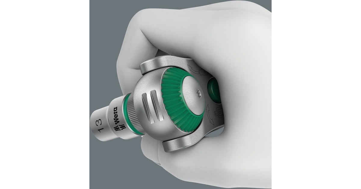 Wera8000 A SB Zyklop Speed ratel met 1/4
