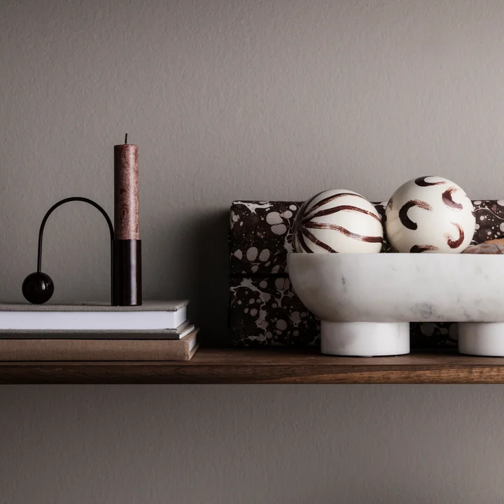 Ferm Living - Kerzenhalter Balance, schwarz