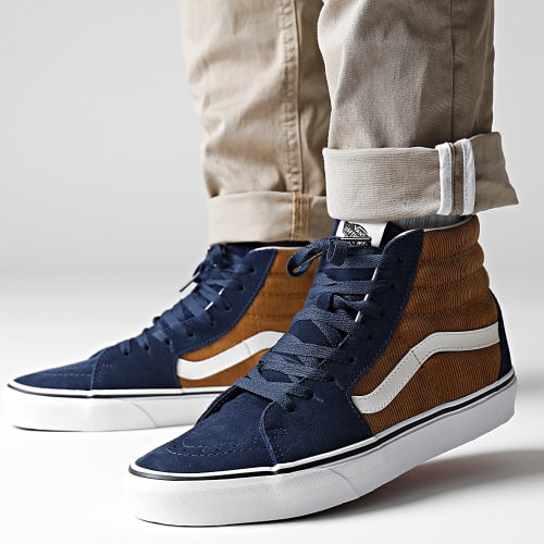 Baskets Sk8 Hi 7NS0BO1 Mini Cord Blue Brown