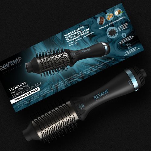 Revamp - DR1950 - Föhnborstel - Krulborstel - Zwart - 1000W - Voor Kort tot Middellang Haar