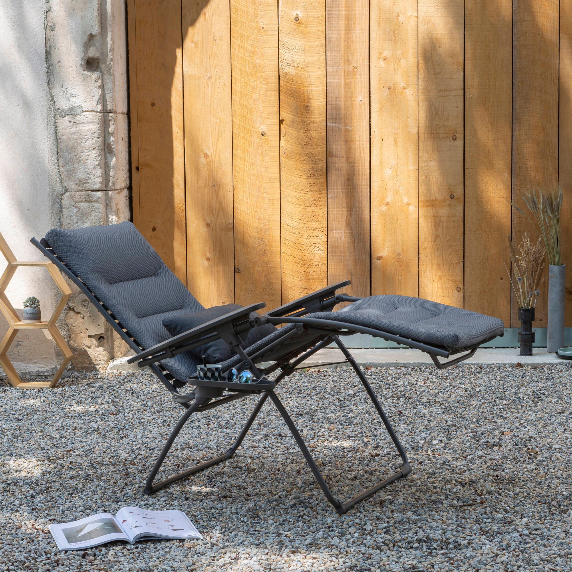 Gepolsterte Zero-Gravity-Relaxliege Evolution BeComfort® Grau Silver