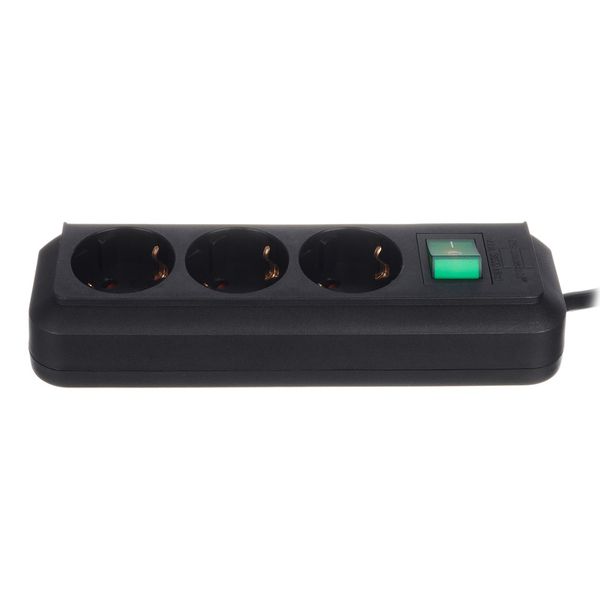 Brennenstuhl Eco-L 3 Way Split Sw 1,5m BK