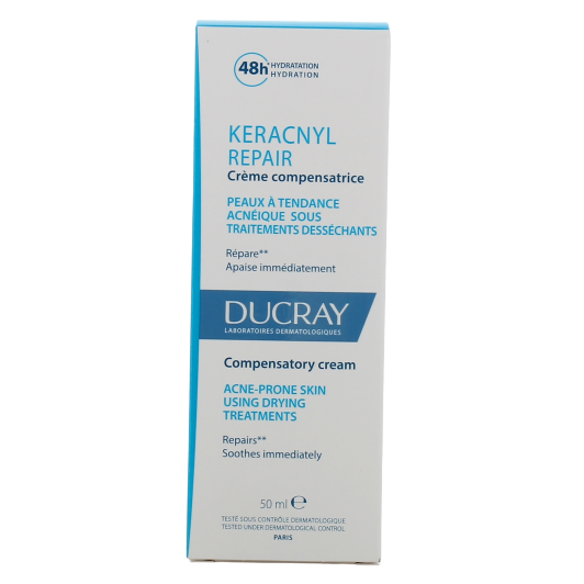 Crème Keracnyl Repair - Peaux acnéiques sous traitements desséchants