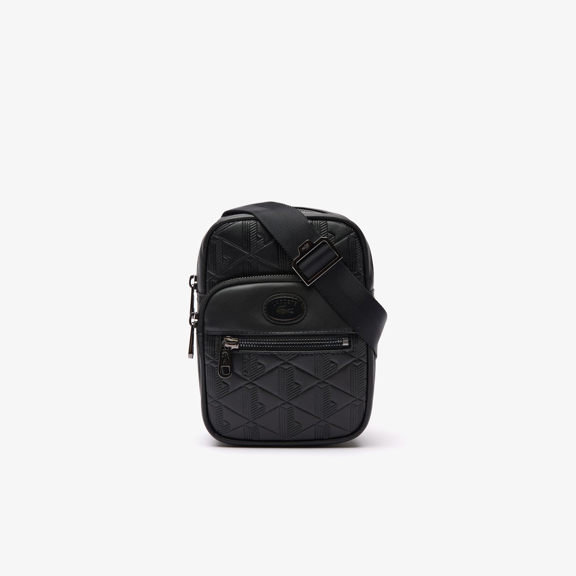 Petite sacoche avec imprimé monogramme Sacoches & Pochettes - Noir - Lacoste - Homme