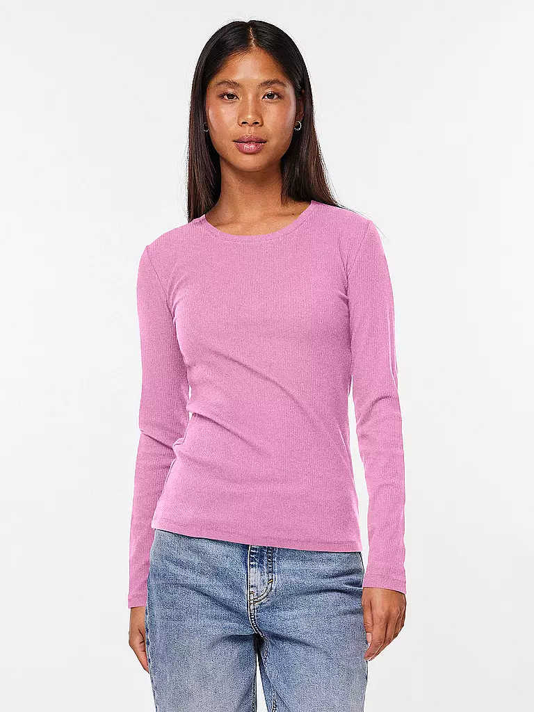 PIECES Langarmshirt PCRUKA lila