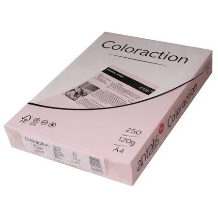 Antalis Kopierpapier, DIN A4, 120 g/qm, Farbe: tropic hellrosa