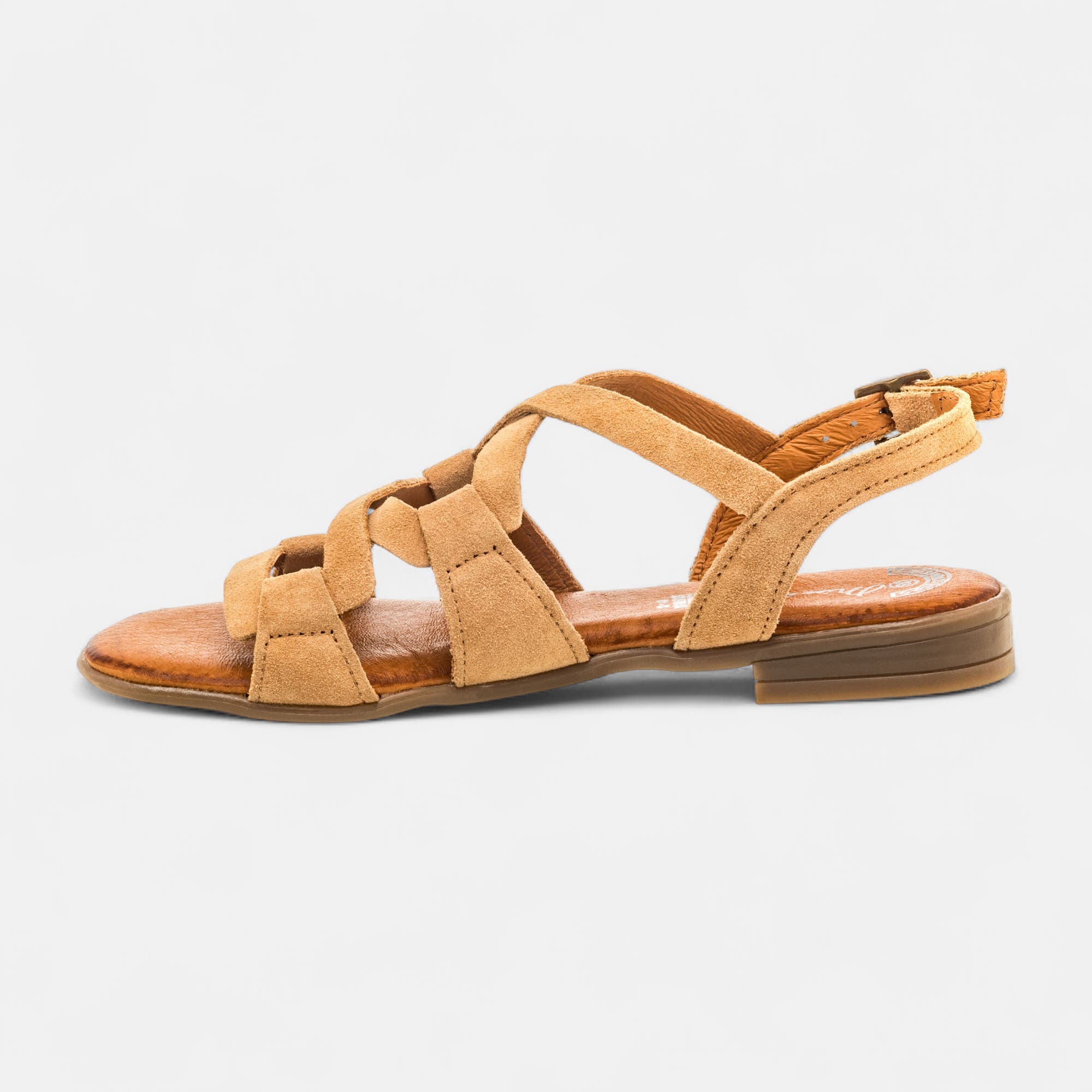 Sandales Femme en cuir beige