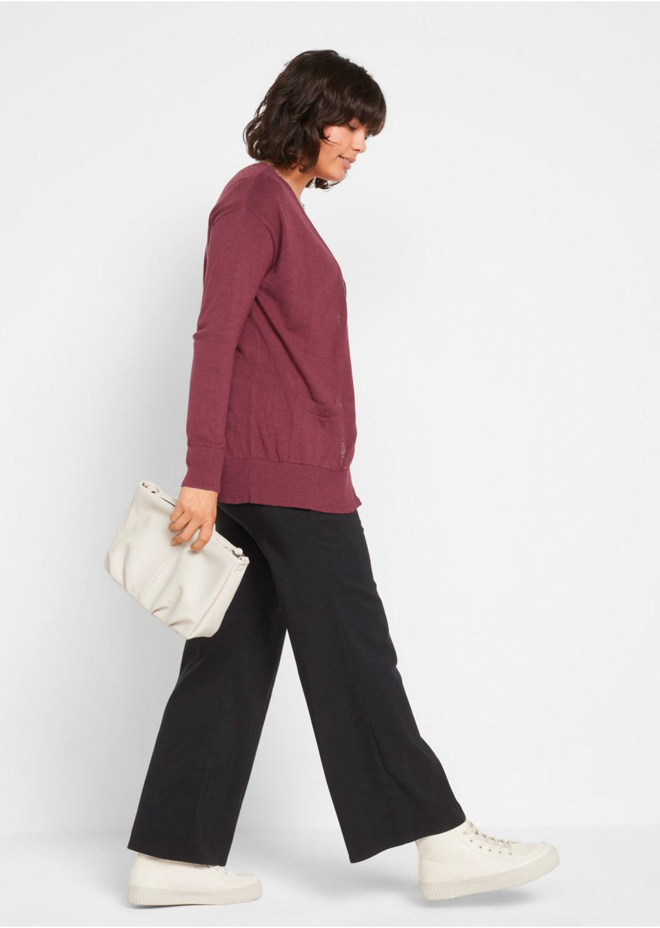 Gilet en maille avec poches