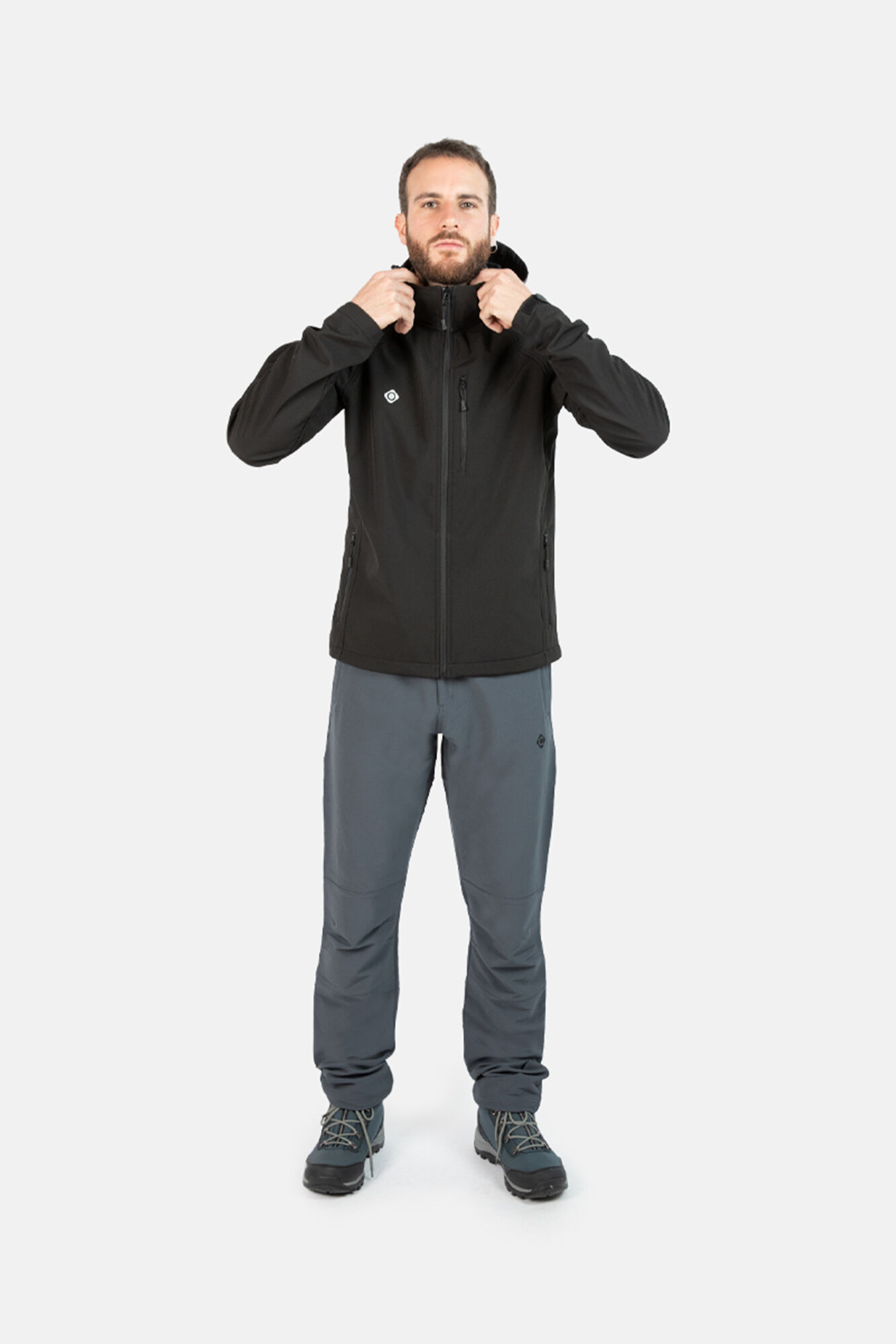 Jaqueta corta-vento softshell Haiti - Preta