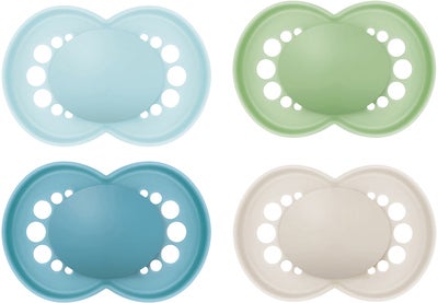 MAM Original Smokker 6-16m 4-Pack, Blå/Nøytral