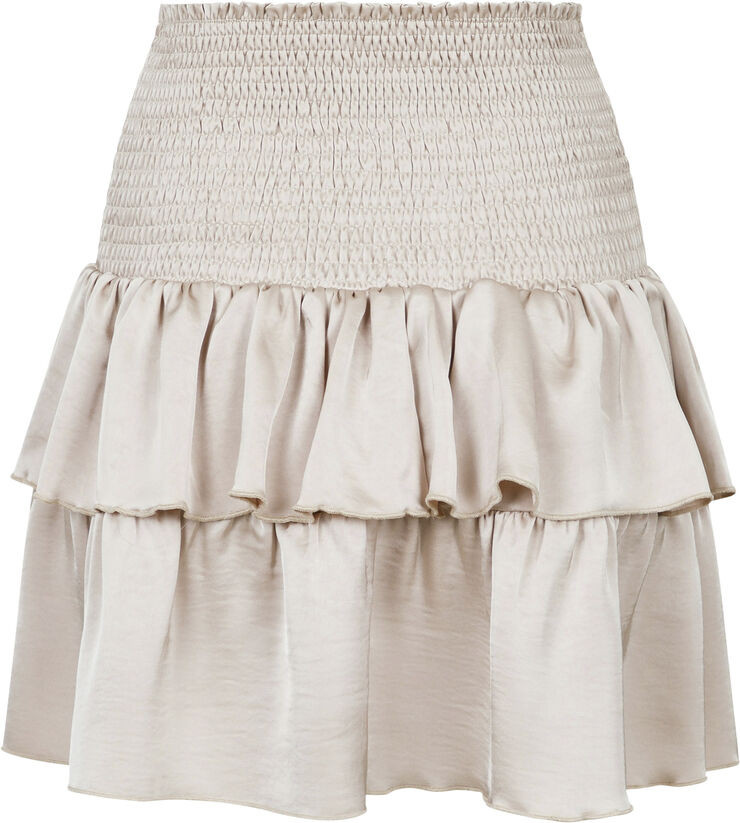 Neo Noir Carin Heavy Sateen Skirt Champagne