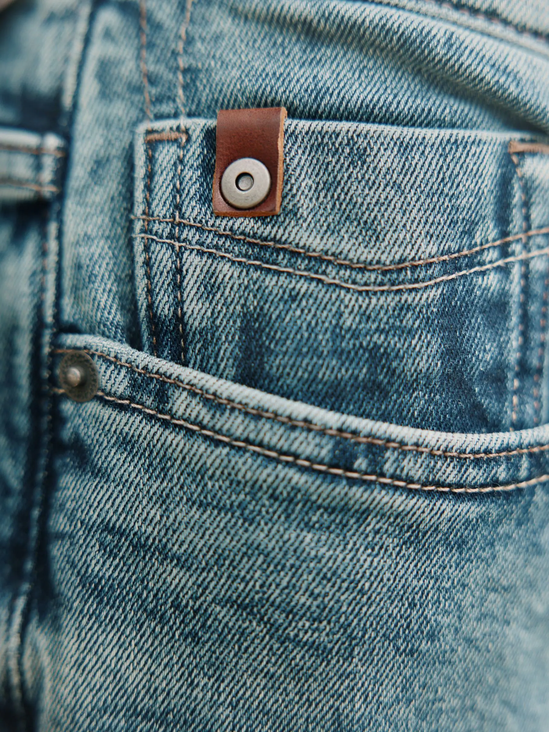 Blauw - Signature Brushed Cosy Denim Jeans With Wool