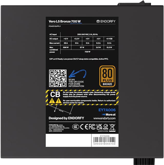 Endorfy Vero L5 700W strømforsyning