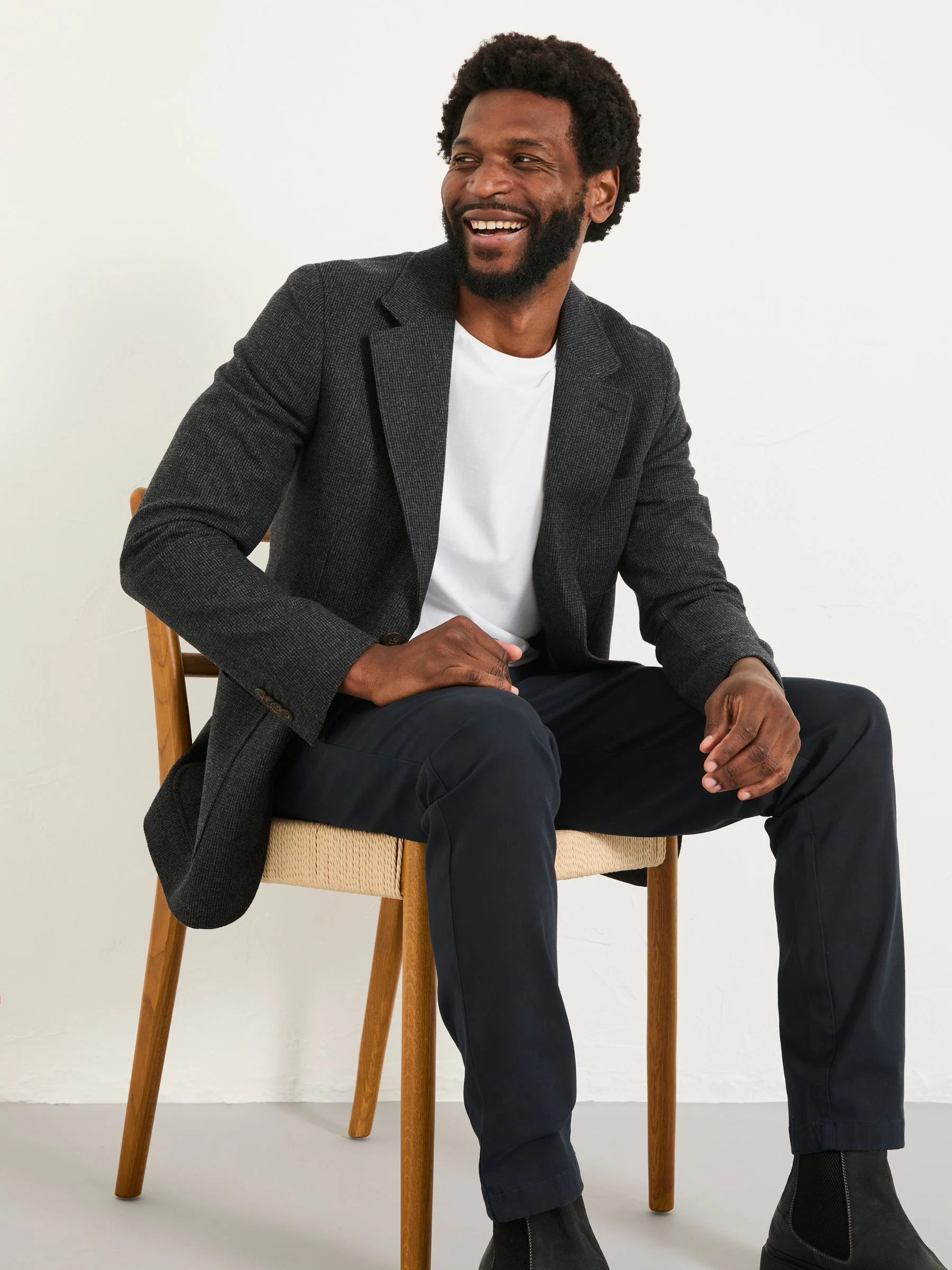 FatFace wollen Blazer met microruit