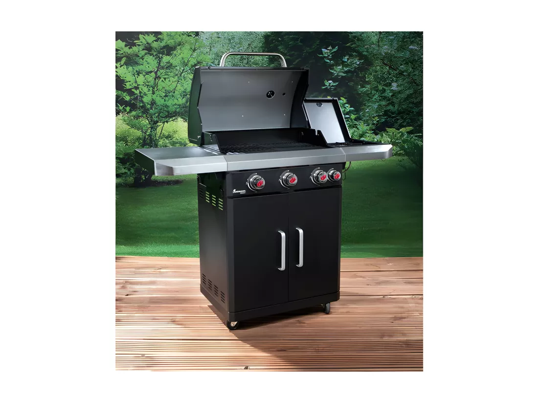 Barbecue à Gaz En Acier Inoxydable Avec Grille De Cuission Rexon Pts3 De La Marque Landmann