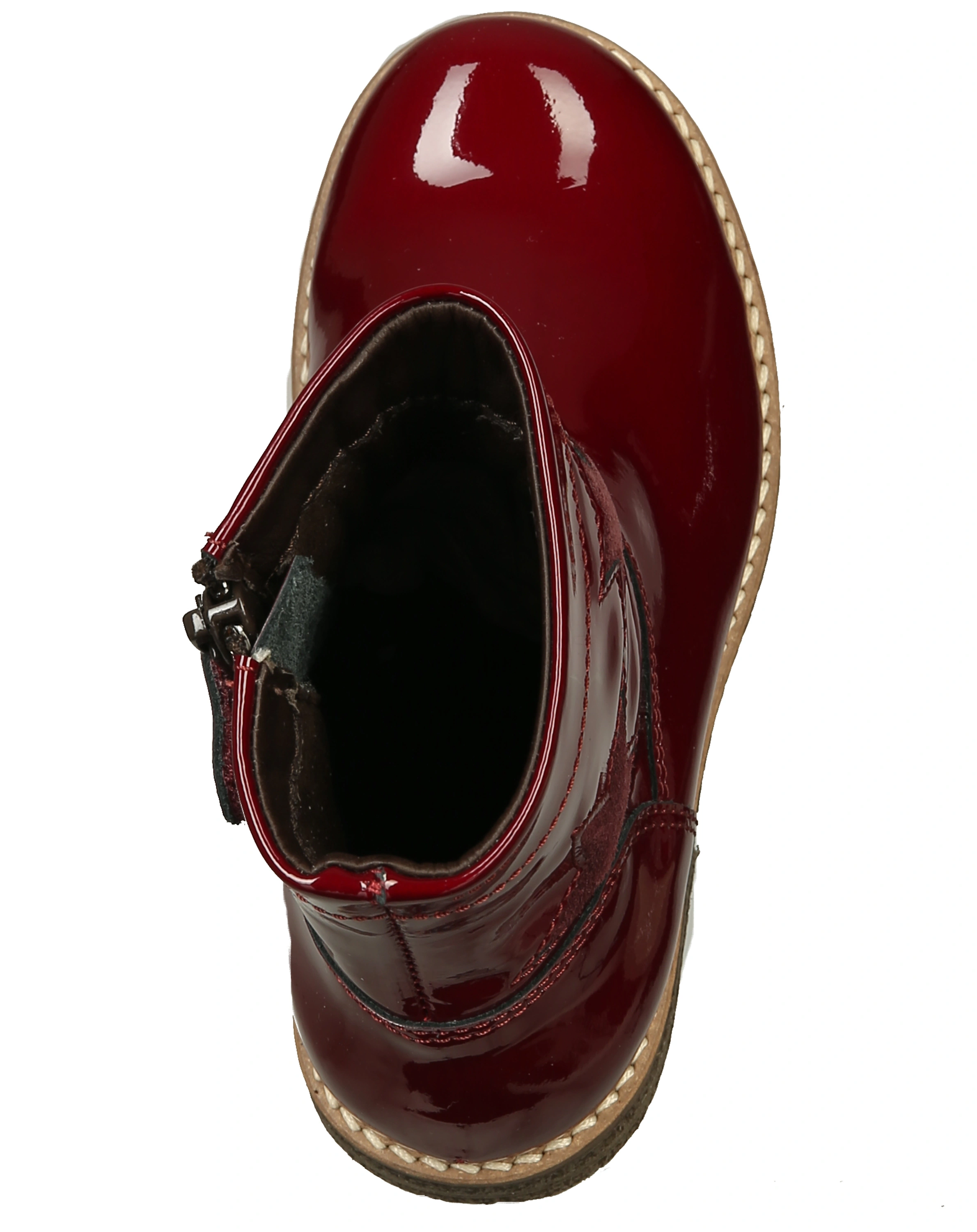 Chelsea-Boots CLOE PATENT in bordeaux
