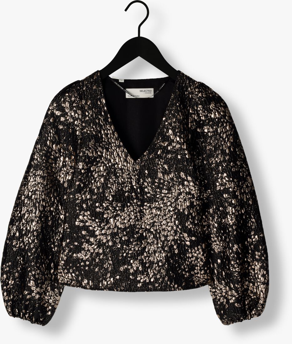 SELECTED FEMME gouden selected femme top slfpaula golden leo ls top