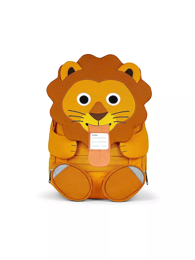 AFFENZAHN Kinder Rucksack Großer Freund - Löwe orange