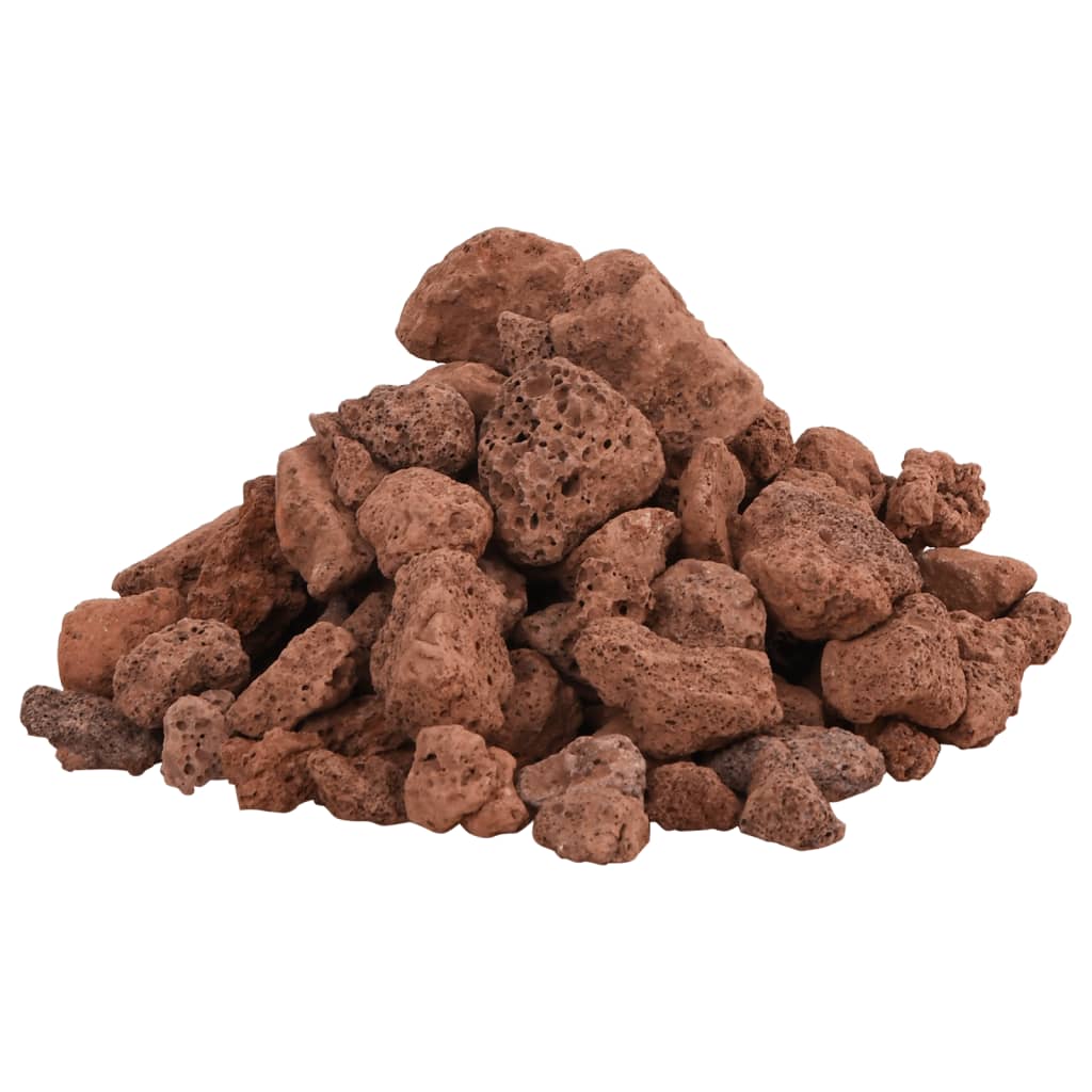 Roches volcaniques 25 kg rouge 1-2 cm