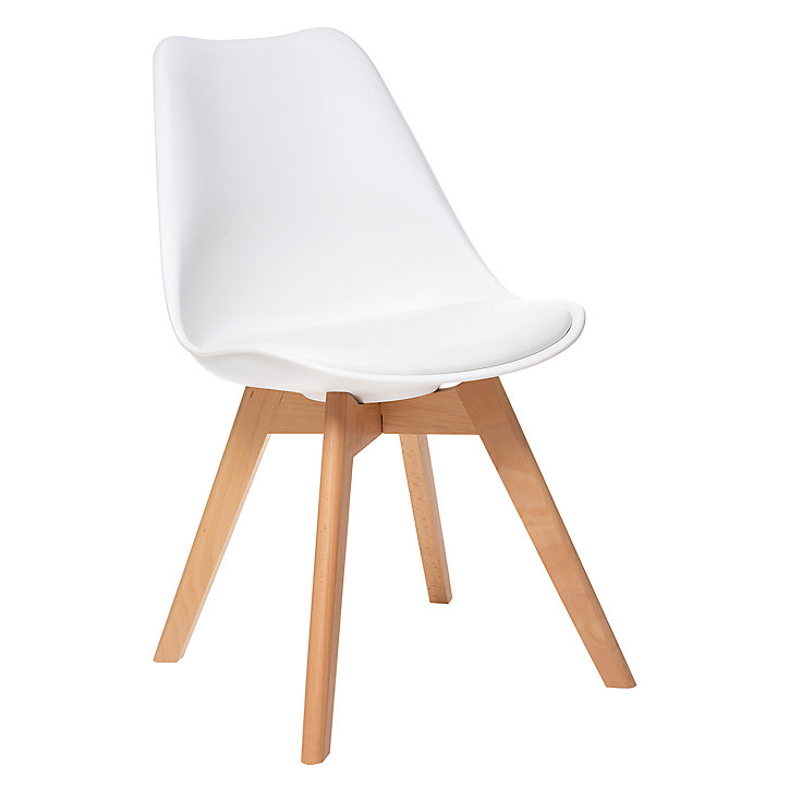 Chaise Baya Atmosphera H. 81 cm blanc et bois