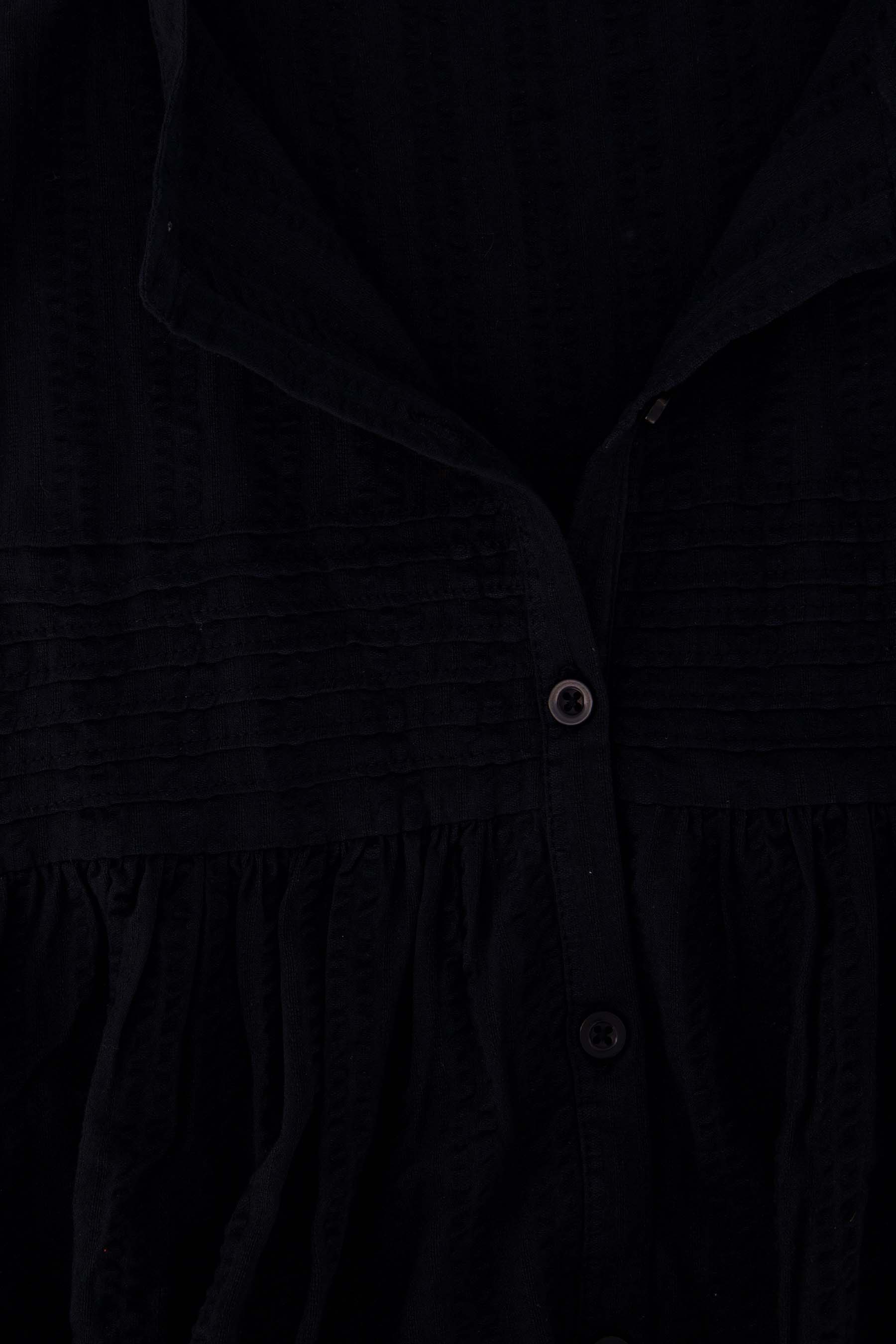 voile blouse met structuur streep