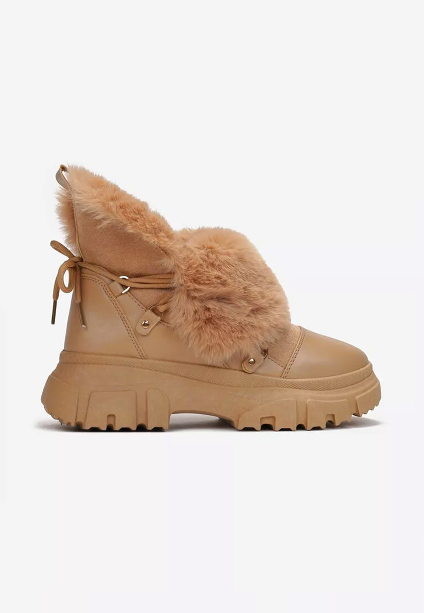 Bottines doublées femme kaki Fralesia