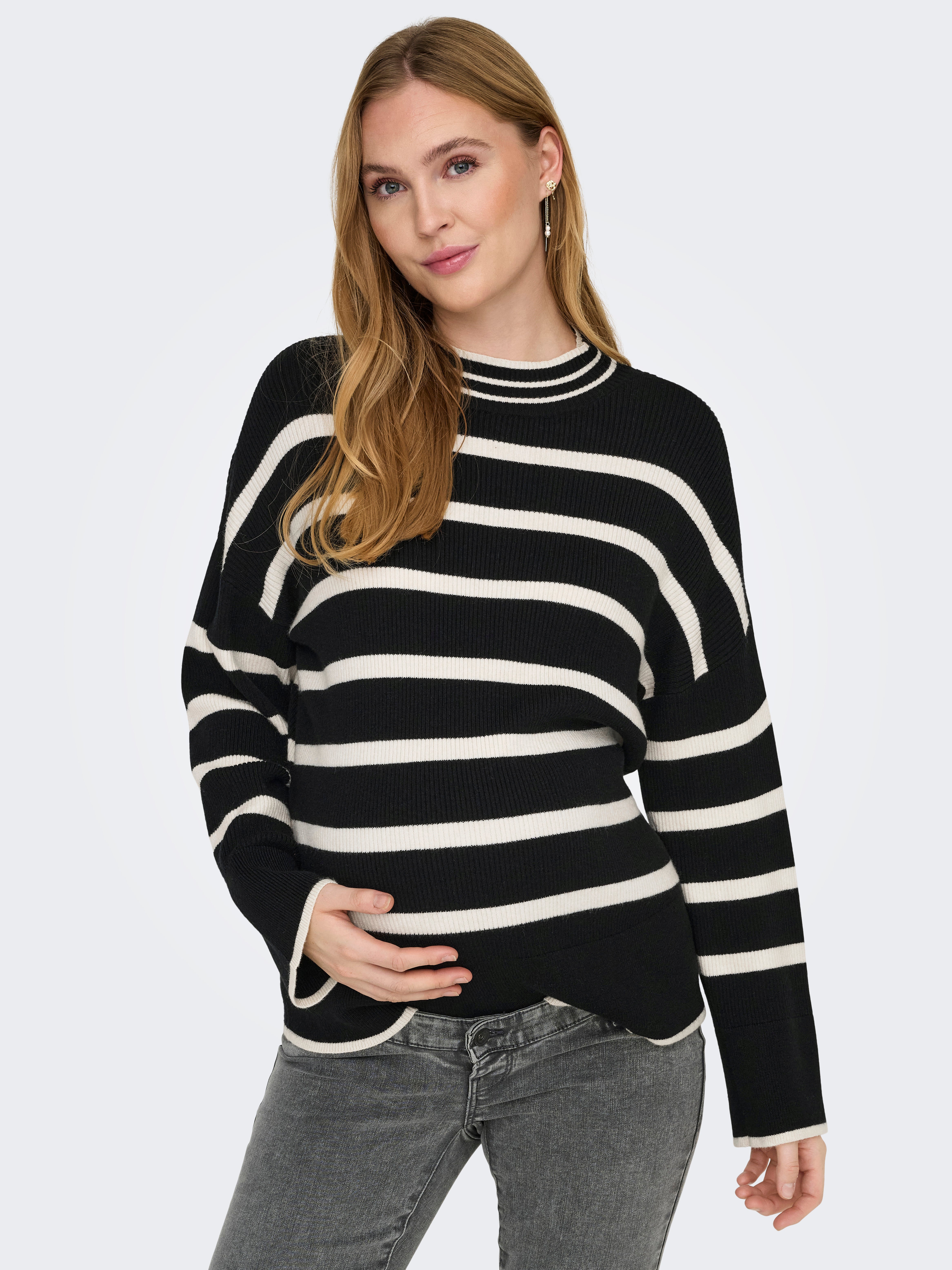 OLMIBI Strickpullover Black
