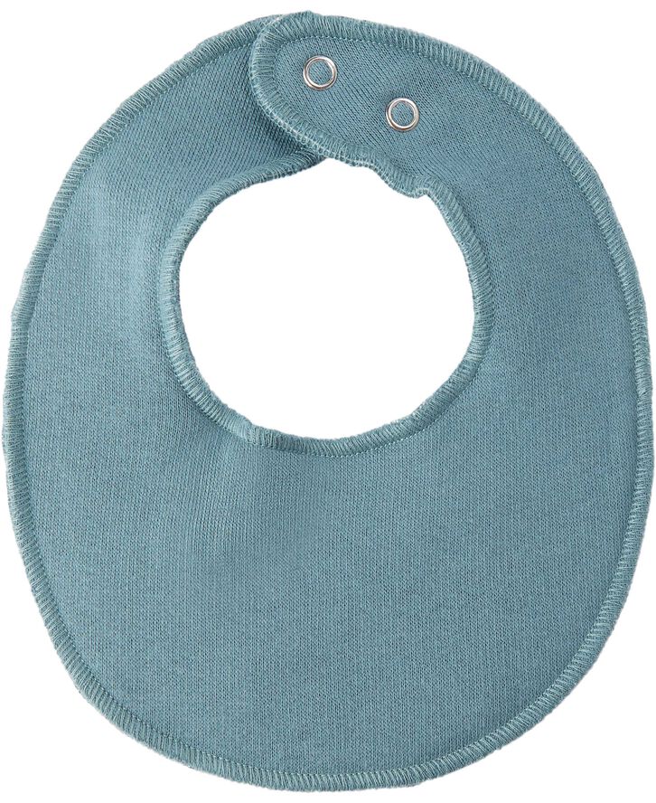 Mikk-Line COTTON bibs - Round Mineral blue