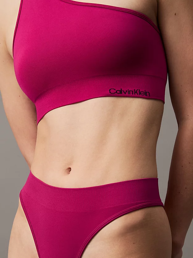 Calcinha de biquíni de cintura alta - CK Meta Essentials