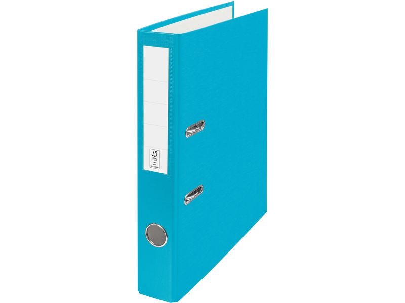 Esselte Ordner Swiss Edition ECO 50 mm, Hellblau FSC-zertifizierter Ordner mit stabiler Hebelmechanik für Dokumente im A4 Format